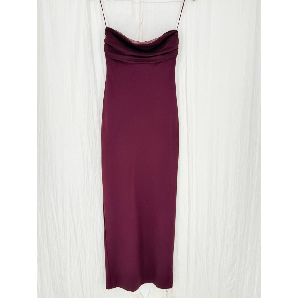 NEW Superdown Tierra Plum Strapless Maxi Dress Small - Picture 12 of 13